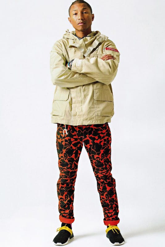 Pharrell Williams Models HUMAN MADE For 'SENSE' Magazine