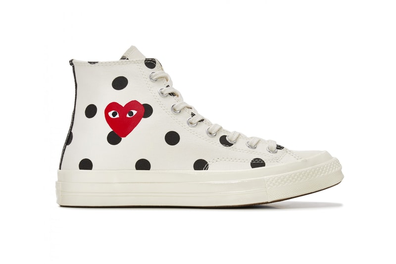 COMME des GARÇONS PLAY x Converse Chuck Taylor All Star '70 Polka Dot ...