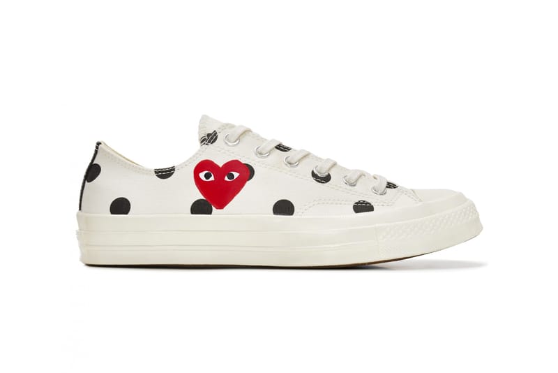 Comme des garcons sales converse spotty