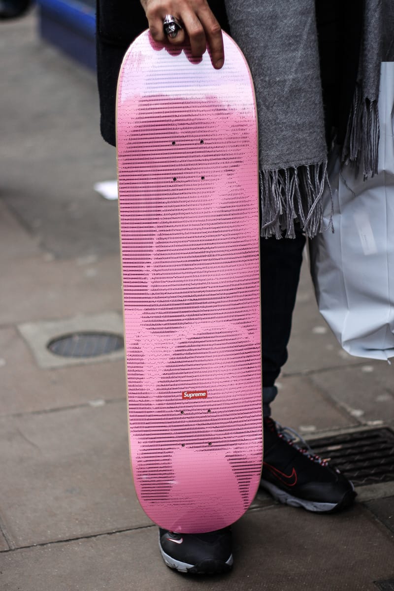 小物 Supreme Digi Skateboard Deck 2017 Pink Pink 27