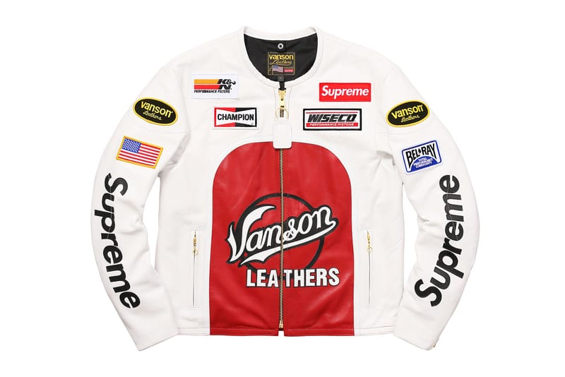 Supreme vanson clearance leather jacket retail