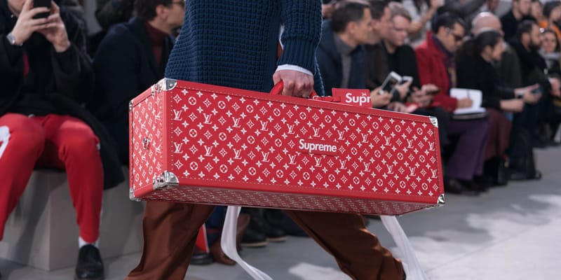 Supreme louis vuitton trunk best sale original price