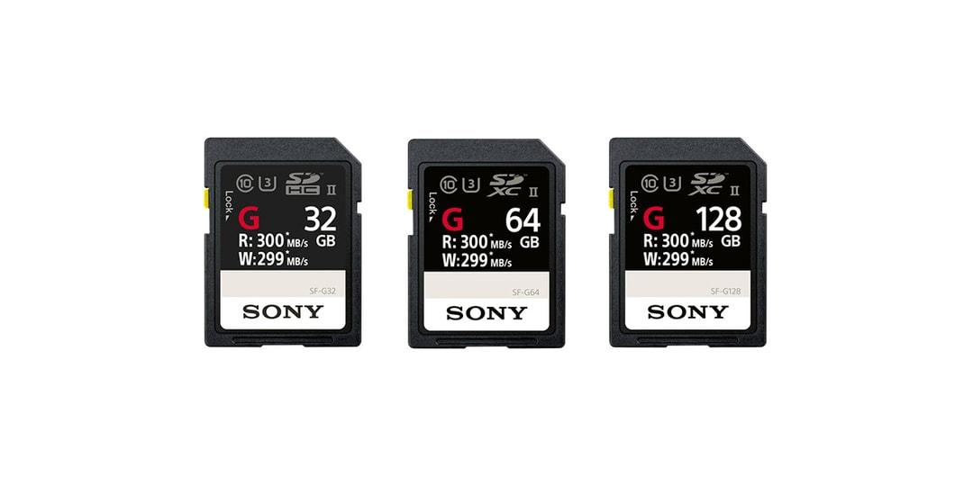 Sony представляет карту памяти UHS-II SD серии SF-G, получившую название самых быстрых карт памяти в мире