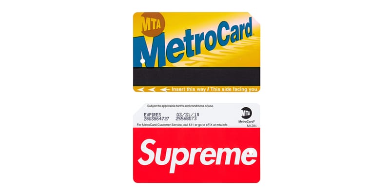 The Supreme MTA MetroCard Is Selling eBay for 30x Its Retail Cost