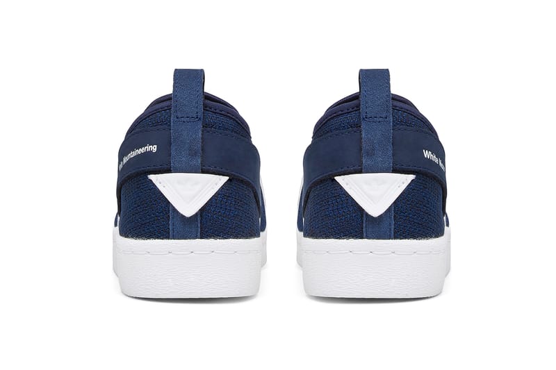 Adidas superstar hotsell slip on blue