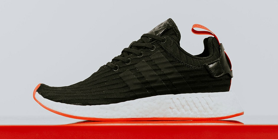 adidas NMD R2 in Black/Core Red | Hypebeast
