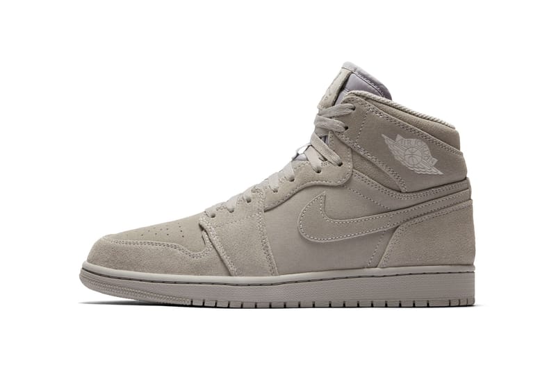 All grey best sale suede jordans