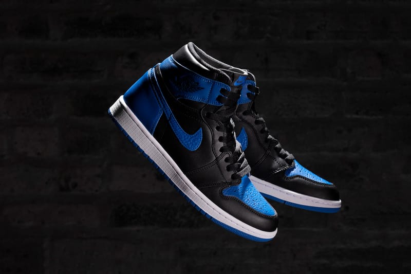 Black royal cheap blue jordan 1