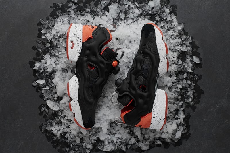 END. x Reebok Instapump Fury Black Salmon | Hypebeast