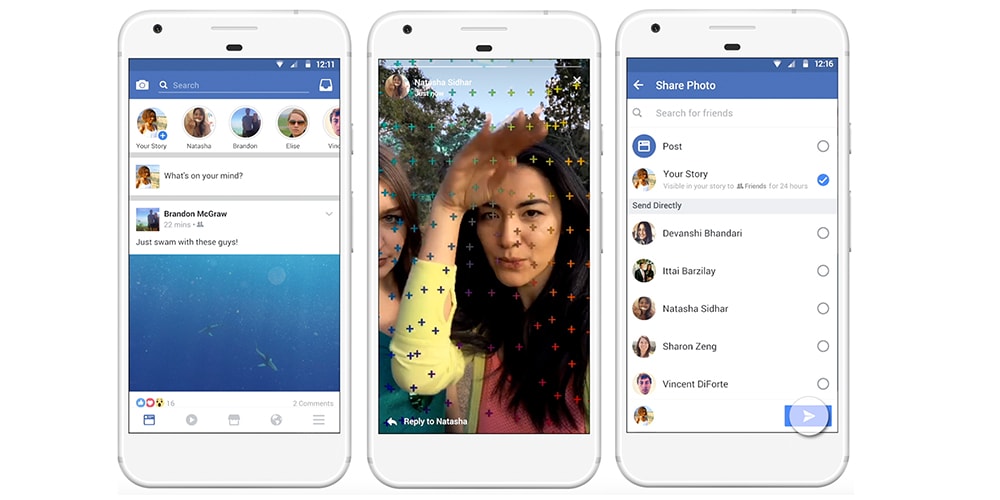 Facebook Stories запускается, чтобы конкурировать со Snapchat