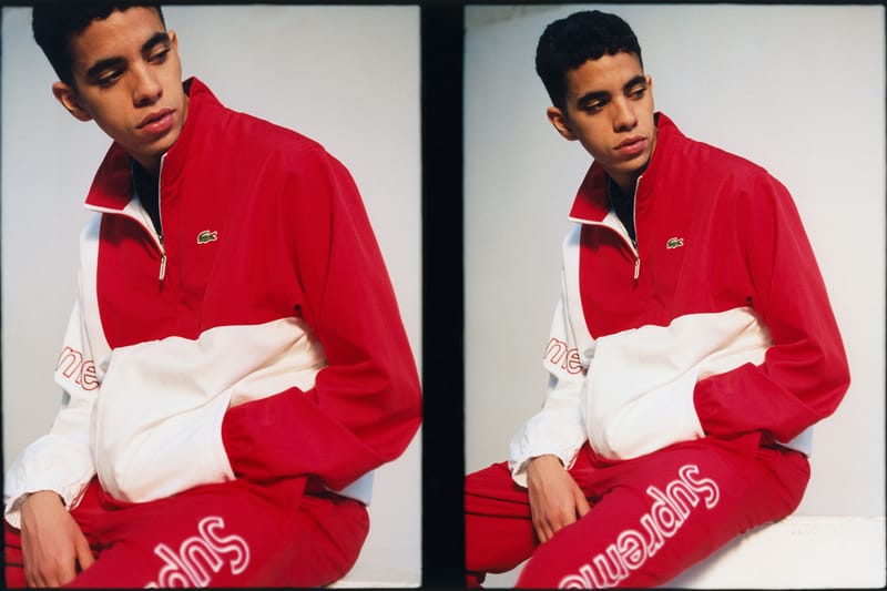 Pull supreme x lacoste hot sale