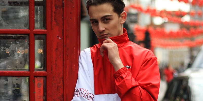 Supreme lacoste track discount jacket