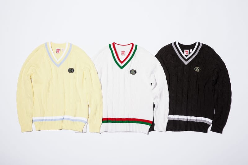 Supreme lacoste 2025 tennis sweater