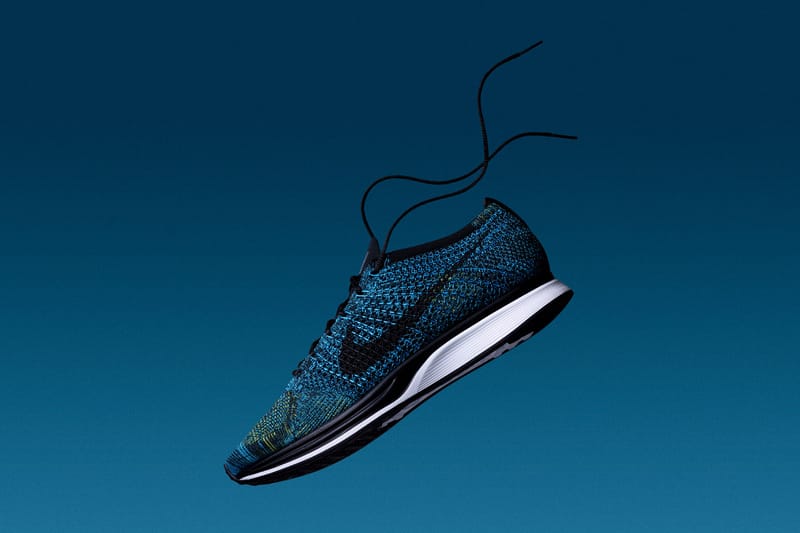 Nike flyknit racer outlet bleu