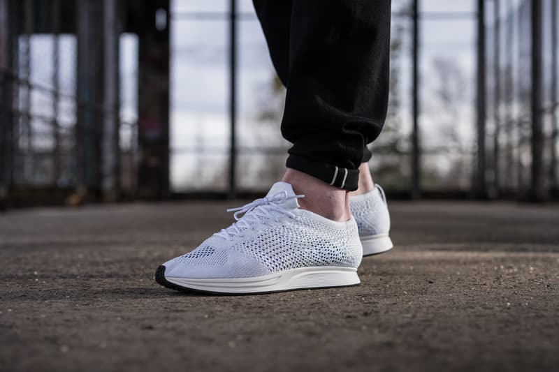 flyknit trainer on feet