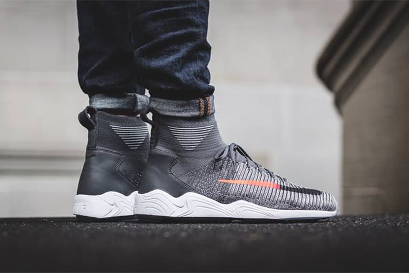 nike free flyknit mercurial dark grey