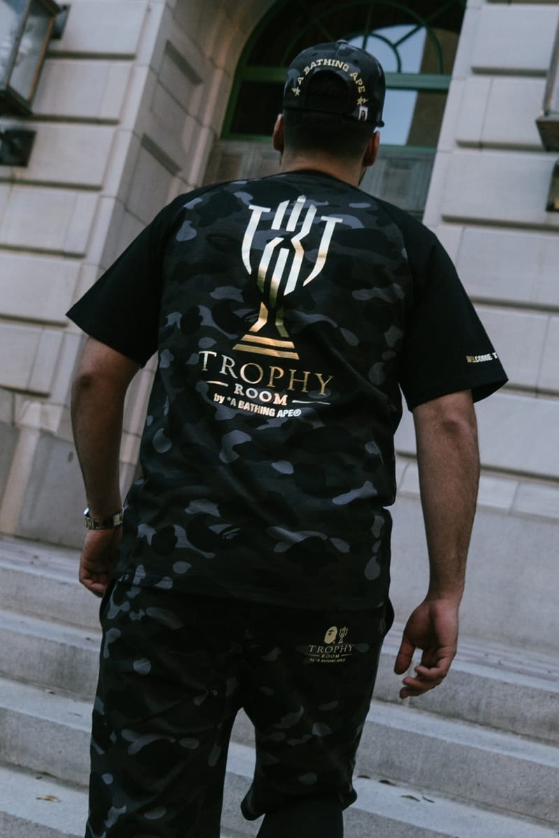 BAPE TROPHY ROOM Tシャツ　ハーフパンツ　トロフィールーム A BATHING APE®」マイケル・ジョーダン息子手掛けるトロフィー