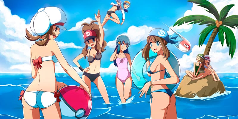 Pokemon girls in swimsuits deals