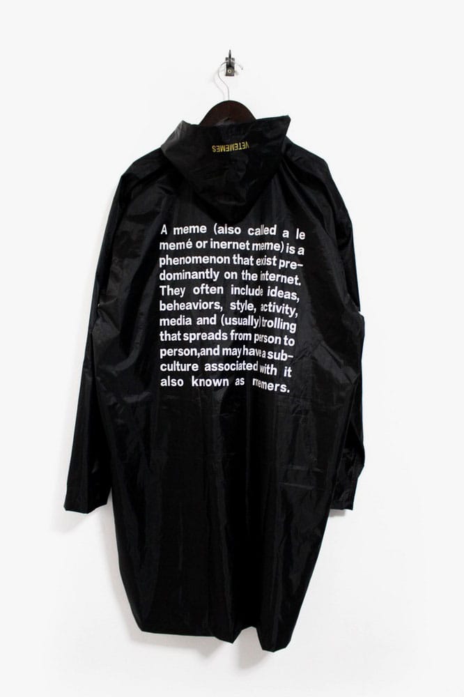 Vetememes Has Its Own Vetements Definition Coat | Hypebeast