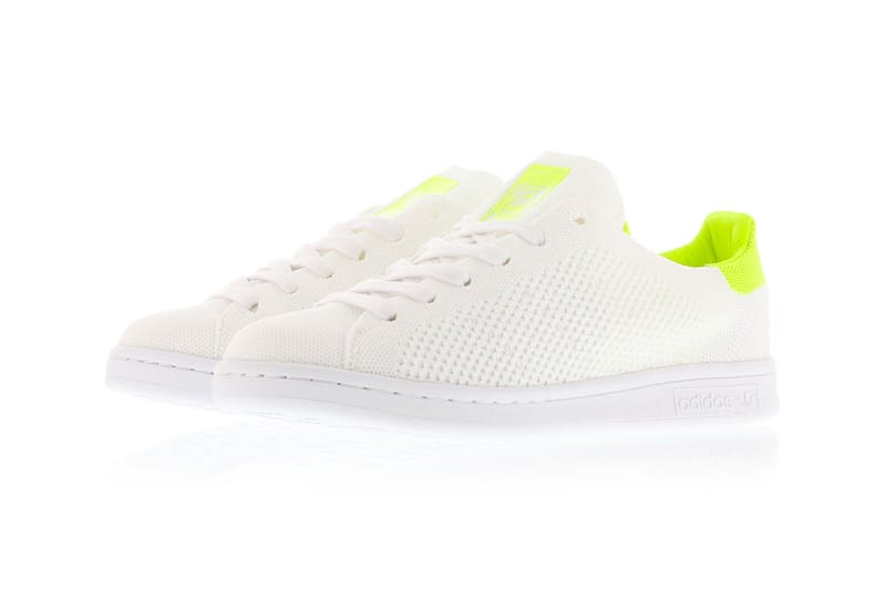 Adidas stan smith sales primeknit yellow