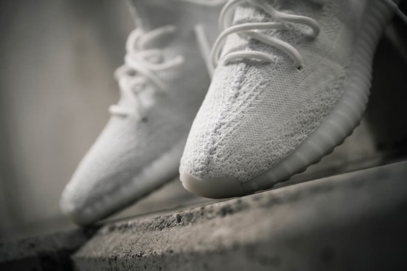 adidas yeezy boost 350 v2 cream white on feet