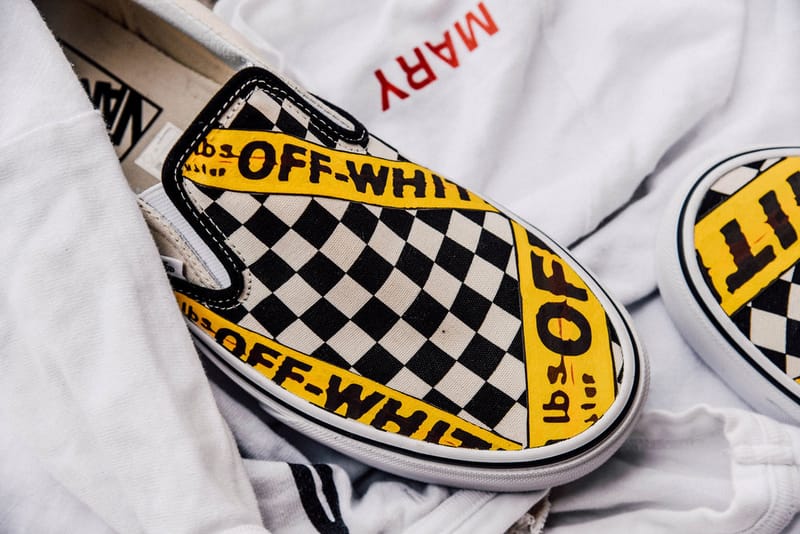 Vans checkerboard x off on sale white