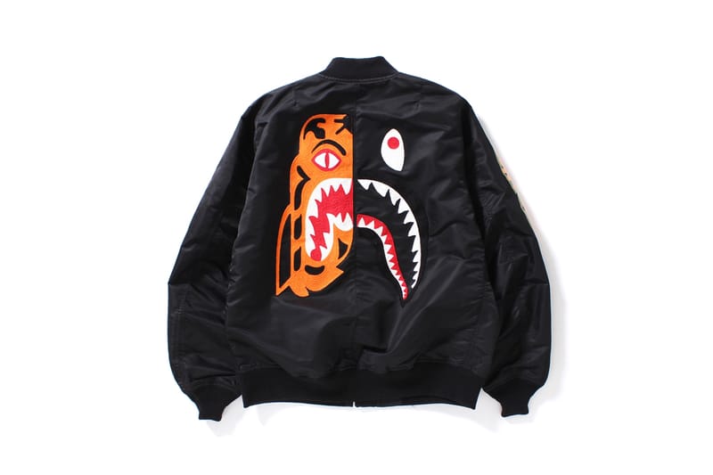 Bape tiger shark jacket cheap