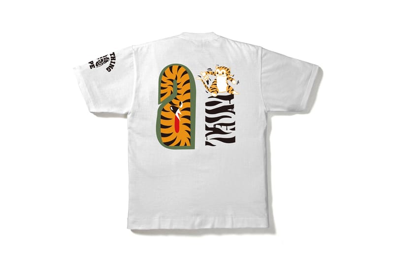 Bape tiger shark shirt best sale