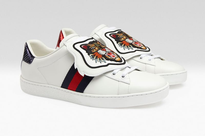 Gucci ace cheap tiger patch