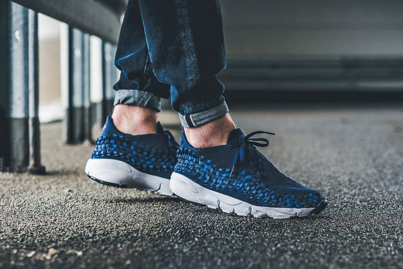 Nike Air Footscape Woven in Navy and Beige | Hypebeast