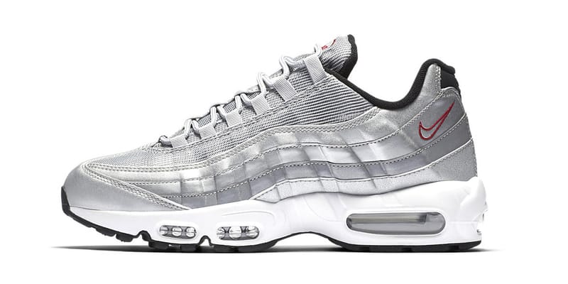 Nike air max 95 silver store bullet women's