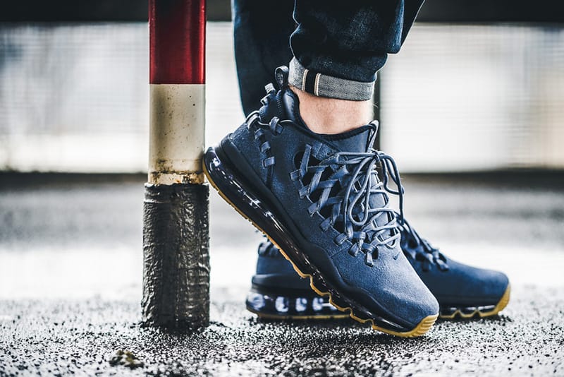 Nike Air Max TR 17 Navy and Grey Suede Makeover Hypebeast