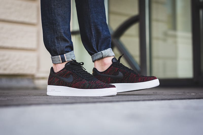 Air force 1 shop flyknit low black