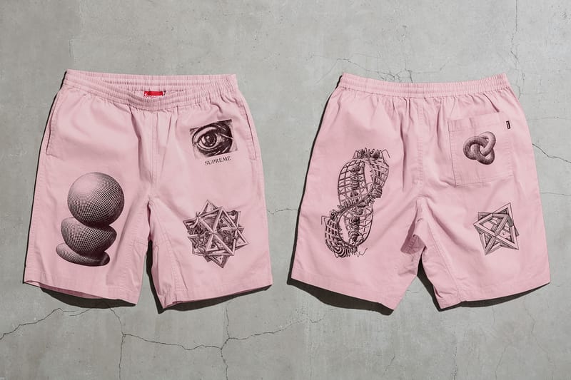 Supreme hotsell pink shorts