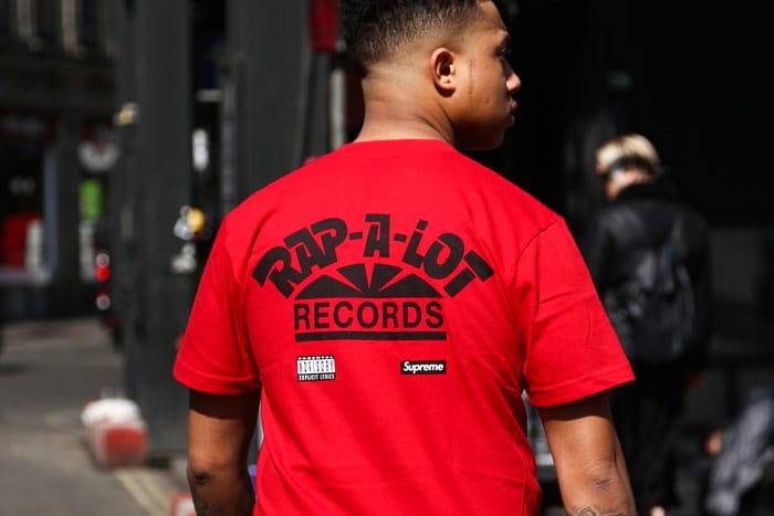 Supreme rap a 2025 lot records tee