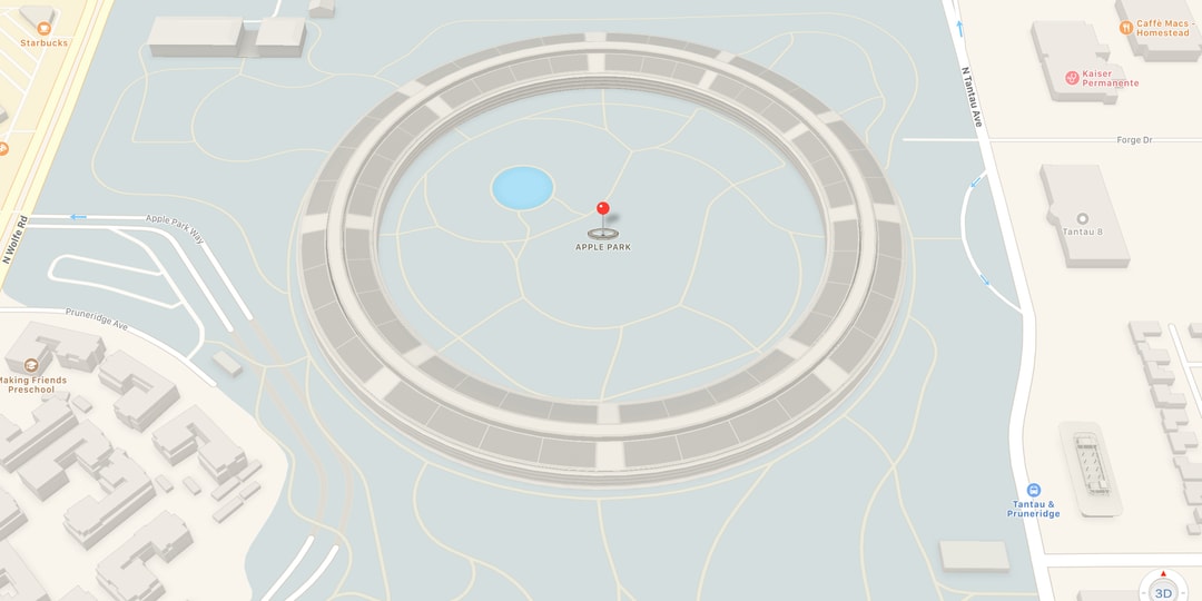 В новом обновлении Apple Maps показаны 3D-модели Apple Park