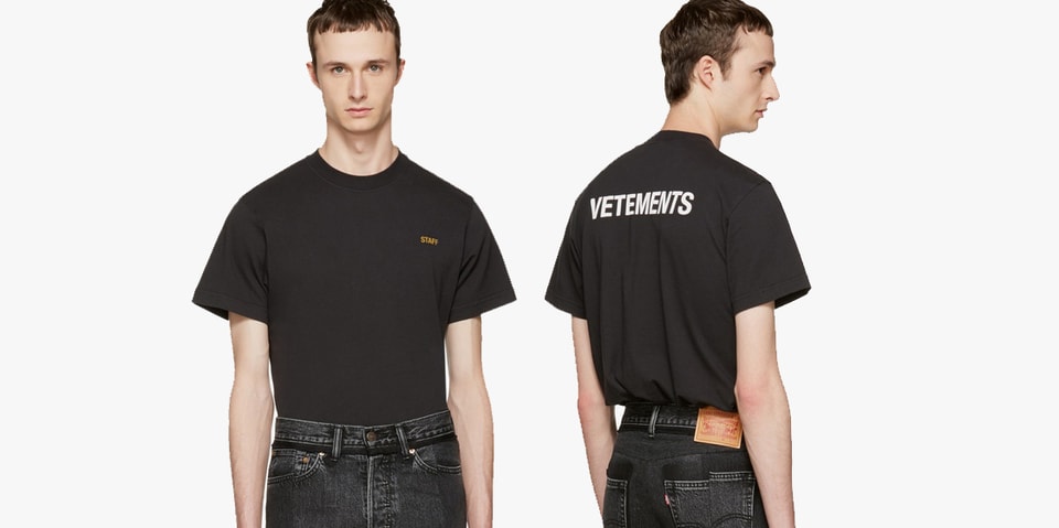 vetements t shirt staff