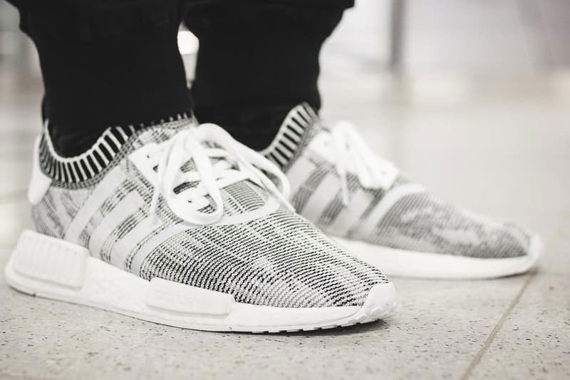 adidas NMD R1 Boost Linen Khaki & White On-Feet | HYPEBEAST