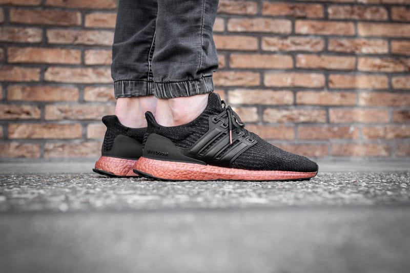 Adidas ultra boost core black on feet best sale