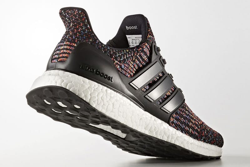 Adidas ultra boost 3.0 black clearance multicolor