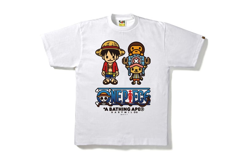 Pirate Store Limited BAPE × onepiece Luffy T-shirt White A