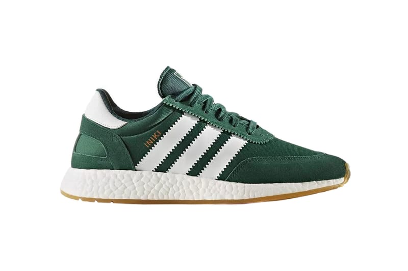 Adidas iniki runner 2025 green white gum