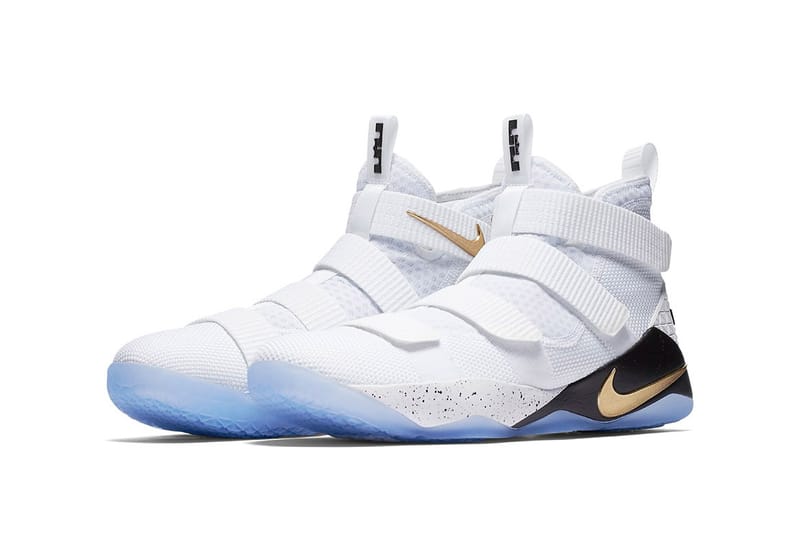 Lebron soldier 10 2024 white and gold