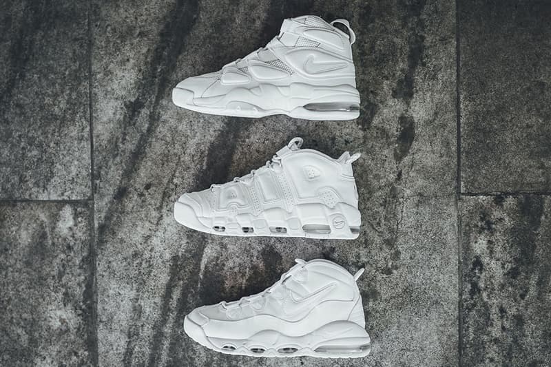 Nike air uptempo triple white hotsell