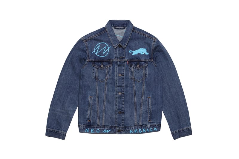 Levi's trucker jacket on sale panther