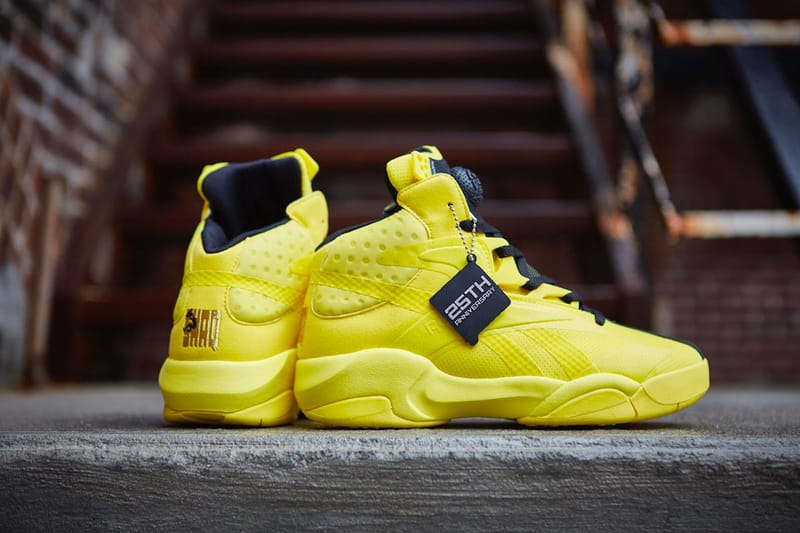 Yellow reeboks sale