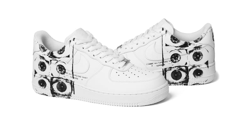 Supreme x COMME des GARÇONS SHIRT x Nike Air Force 1 Low Is