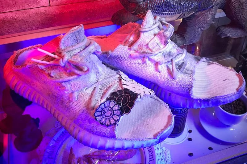 Takashi Murakami Custom YEEZY BOOST 350 V2 Sandals Hypebeast