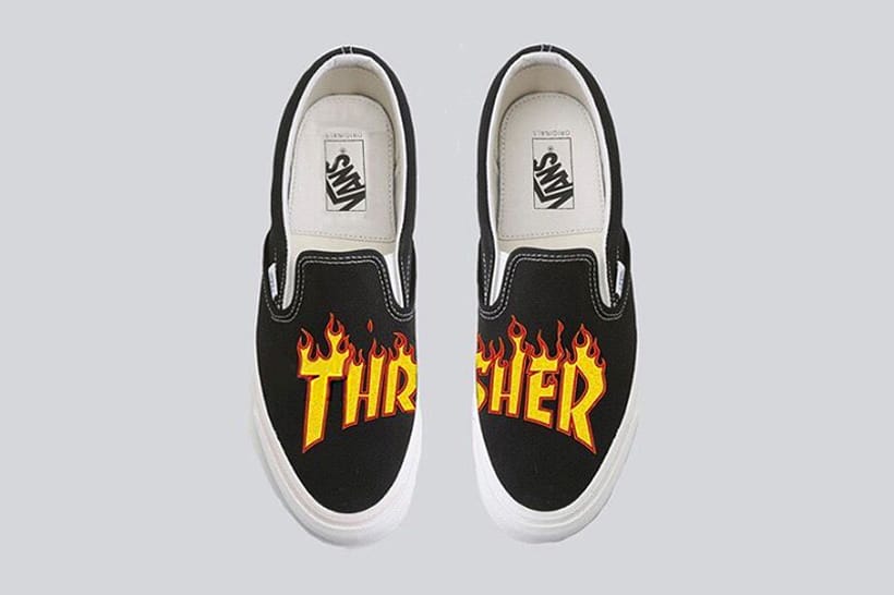 Thrasher x Vans Collaborative Sneakers | HYPEBEAST تمزيق الورق