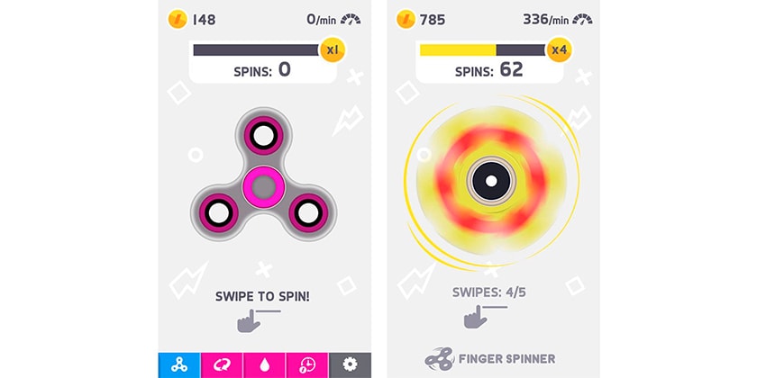 finger spinner game